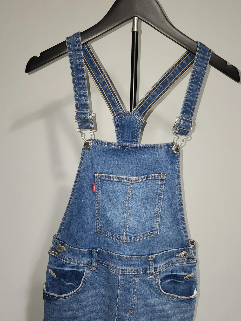 Blue Denim Girls Overalls - Levis Size 14 Youth